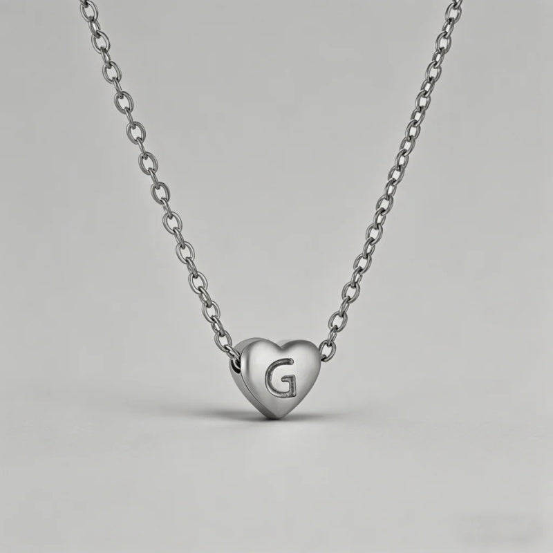 26 Letters Heart Initial Neckl - Shopdayla Wholesale - #5282