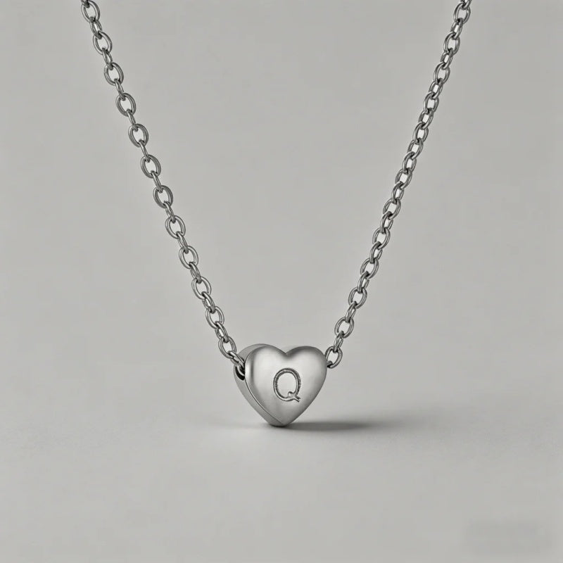 26 Letters Heart Initial Neckl - Shopdayla Wholesale - #3586