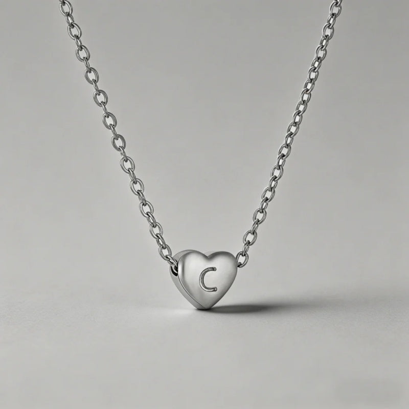 26 Letters Heart Initial Neckl - Shopdayla Wholesale - #6354