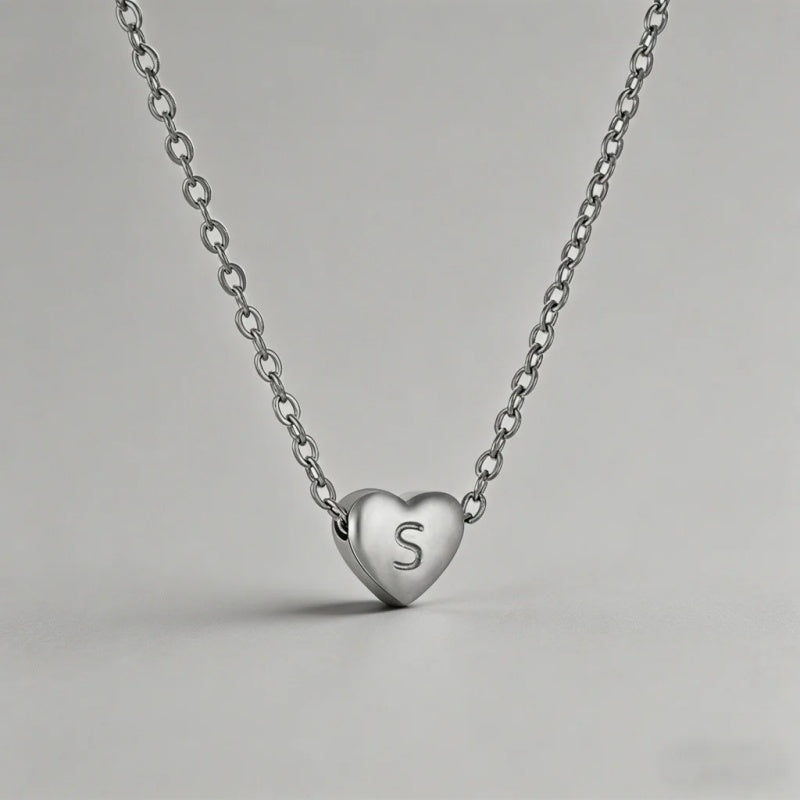 26 Letters Heart Initial Neckl - Shopdayla Wholesale - #9122