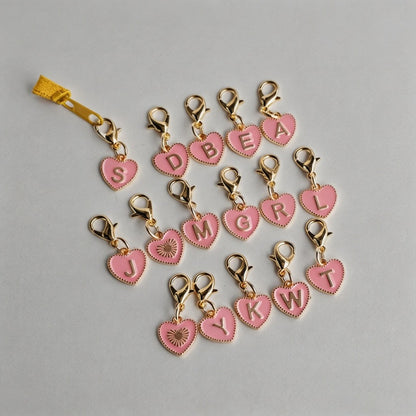 26 Letters Enamel Heart Initia - Shopdayla Wholesale - #2082