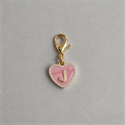 26 Letters Enamel Heart Initia - Shopdayla Wholesale - #3154