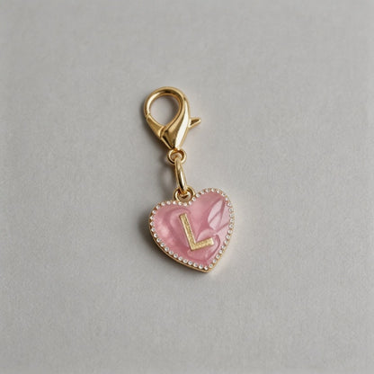 26 Letters Enamel Heart Initia - Shopdayla Wholesale - #8690