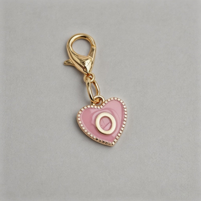 26 Letters Enamel Heart Initia - Shopdayla Wholesale - #6994