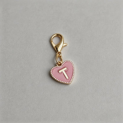 26 Letters Enamel Heart Initia - Shopdayla Wholesale - #0834