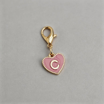 26 Letters Enamel Heart Initia - Shopdayla Wholesale - #5746