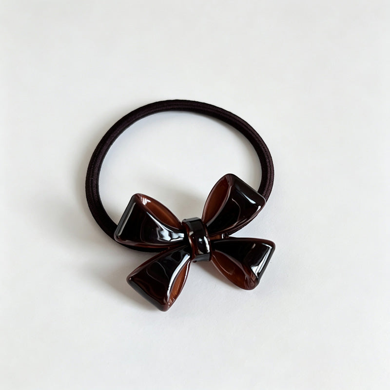 Acetate Bow Hair Elastic Hair Tie