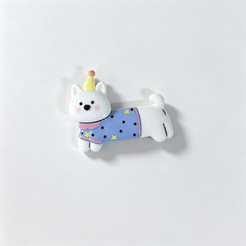 Dog Shaped Resin Fridge Magnet