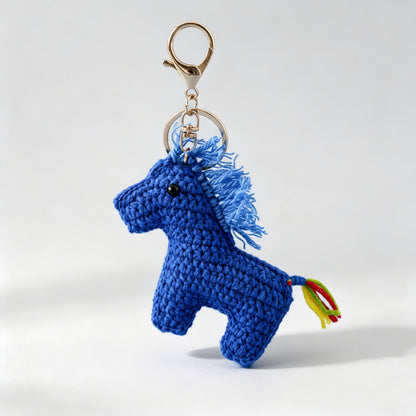 Crochet Horse Keychain
