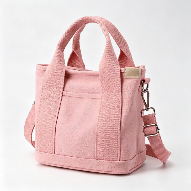 Canvas Small Crossbody Tote Handbag