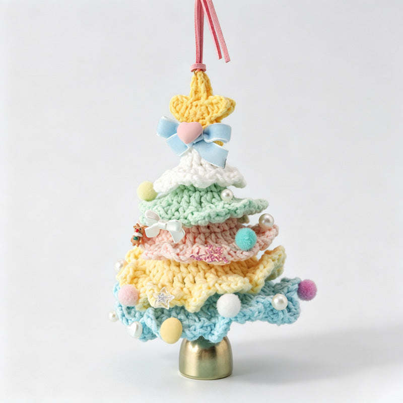 Snowy Christmas Tree Hanger Charm