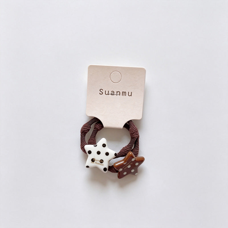 Polka Dot Star BB Snap Hair Clips