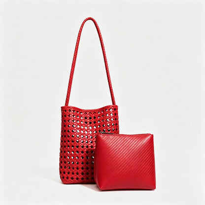 Hollow Woven Shoulder Bag