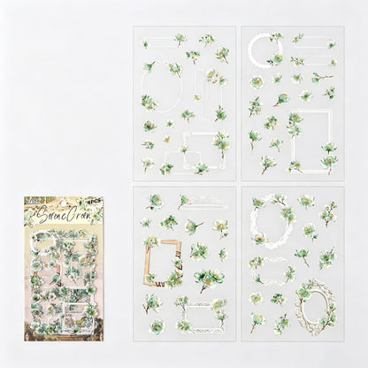 PET Floral Frame Stickers