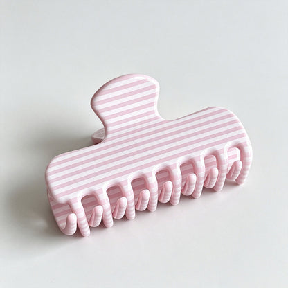 Stripe Polka‑Dot Hair Claw Clip