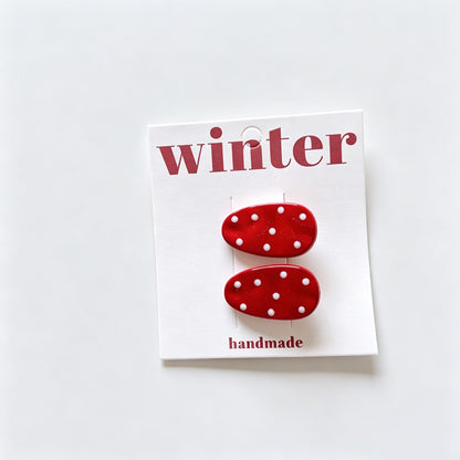 Dots BB Hair Clips Set