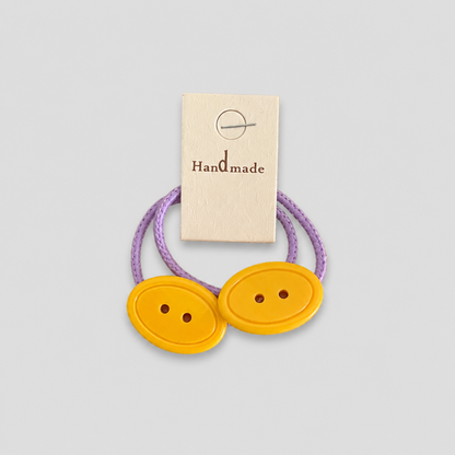Mini Button Set Hair Tie