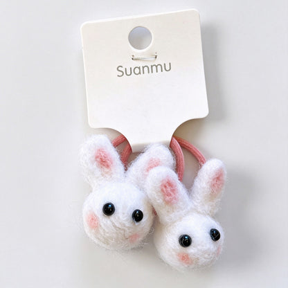 Felt Fruit Animal Hair Tie Set