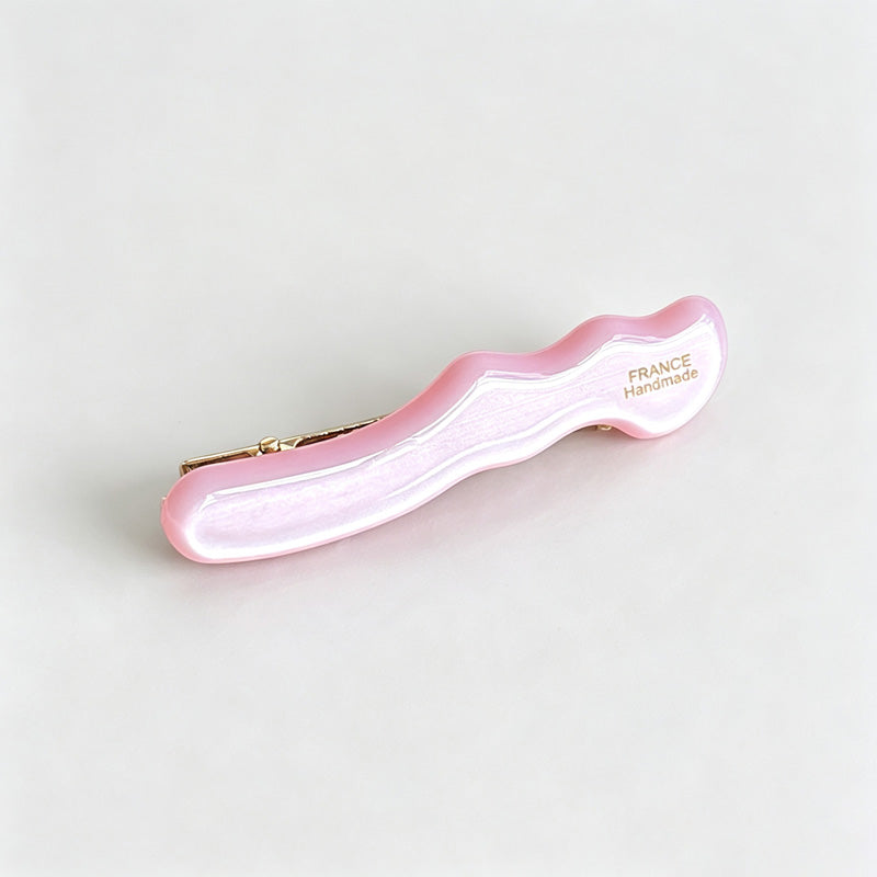 Wavy Acetate Alligator Hair Barrette