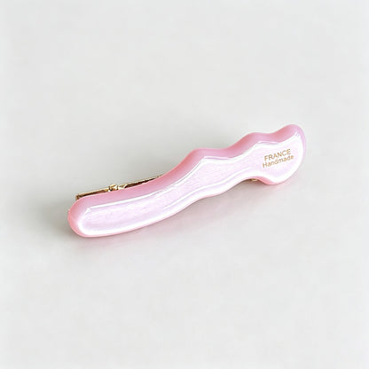 Wavy Acetate Alligator Hair Barrette