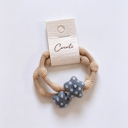 Polka Dot Star Resin Hair Tie