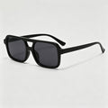 Double Bridge Rectangle Retro Pilot Sunglasses