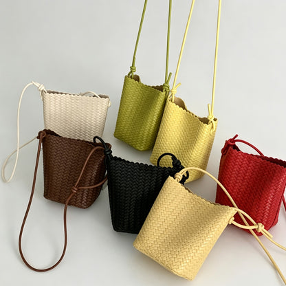 Woven Tapered Crossbody Bag