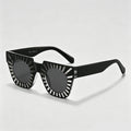 Sunburst Cutout Square PC Fashion Sunglasses