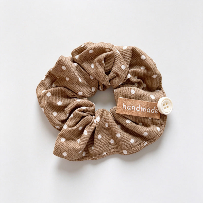 Plaid Fabric Scrunchie Hair Tie