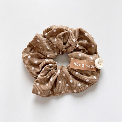 Plaid Fabric Scrunchie Hair Tie