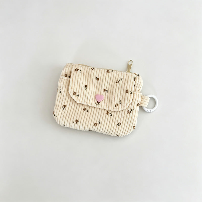 Floral Print Wallet Card Holder