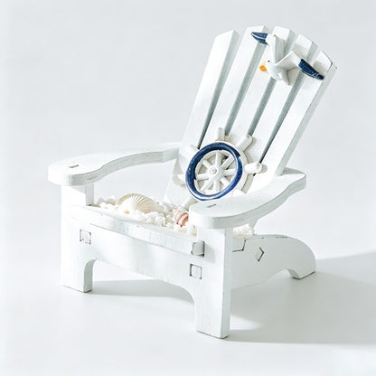Wooden Beach Chair Figurine