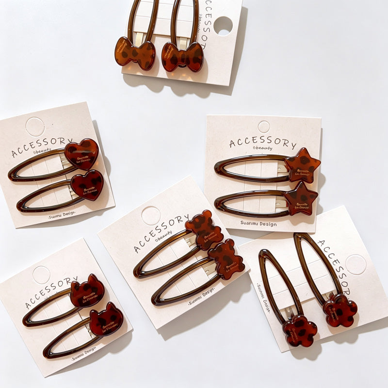 Tortoiseshell Acetate BB Hair Clips