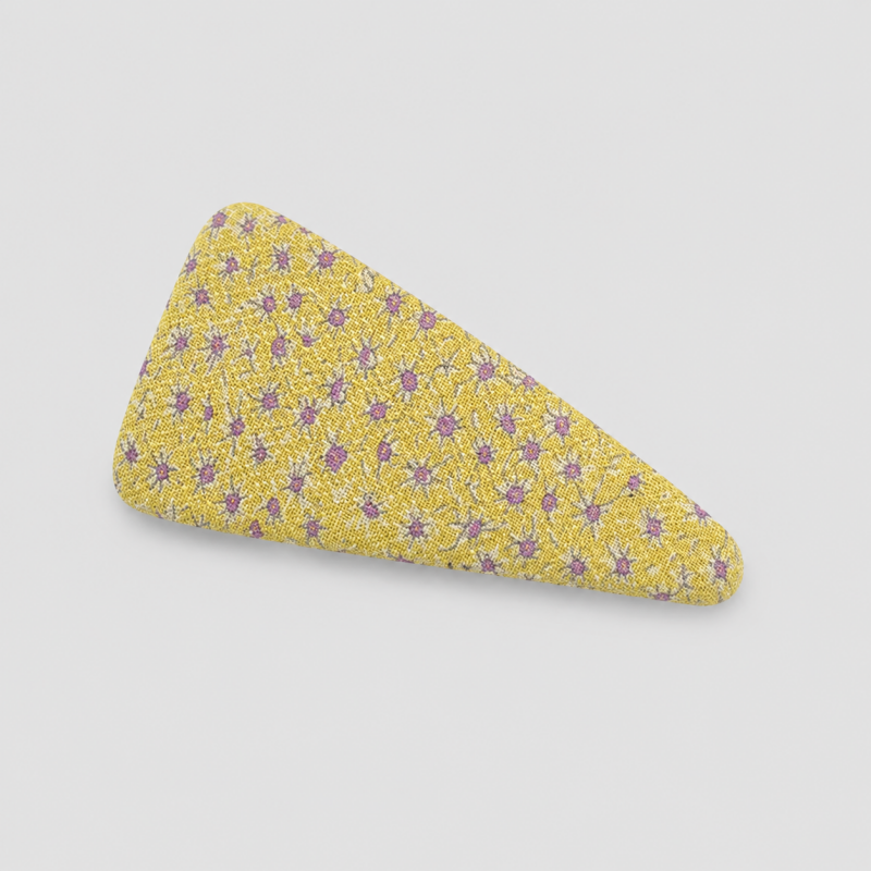 Floral Plaid Triangle Hair Cli - Shopdayla Wholesale - #3794