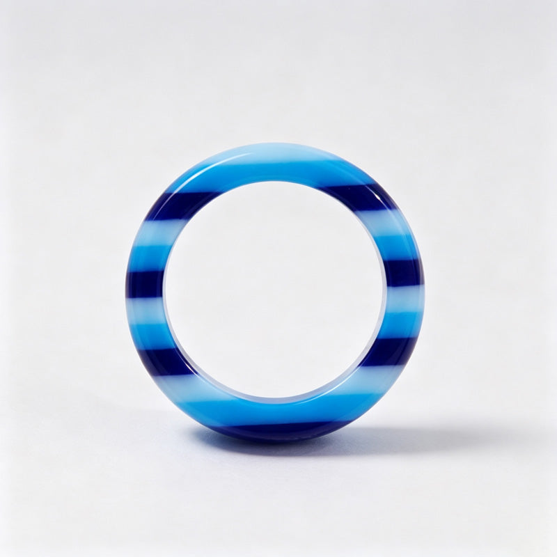 Rainbow Stripe Resin Ring