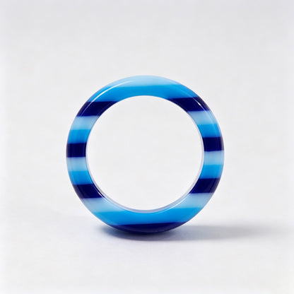 Rainbow Stripe Resin Ring