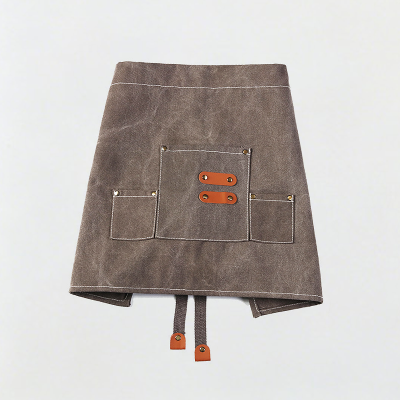 Canvas Three‑Pocket Waist Apron