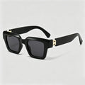 Thick Square Oversized Gold Hinge Y2K Fashion Sunglasses