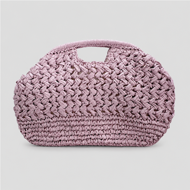 Woven Handle Crochet Bag