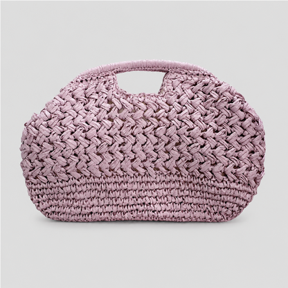 Woven Handle Crochet Bag