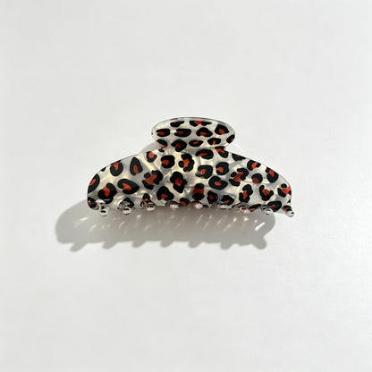 Leopard Marble Acetate Hair Claw