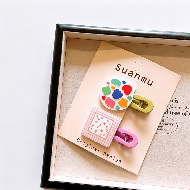 Resin Printed Duckbill Hair Clips