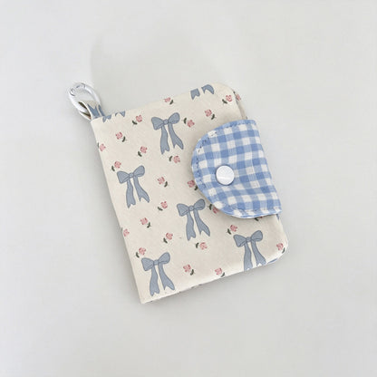 Floral Print Fabric Card Coin Purse