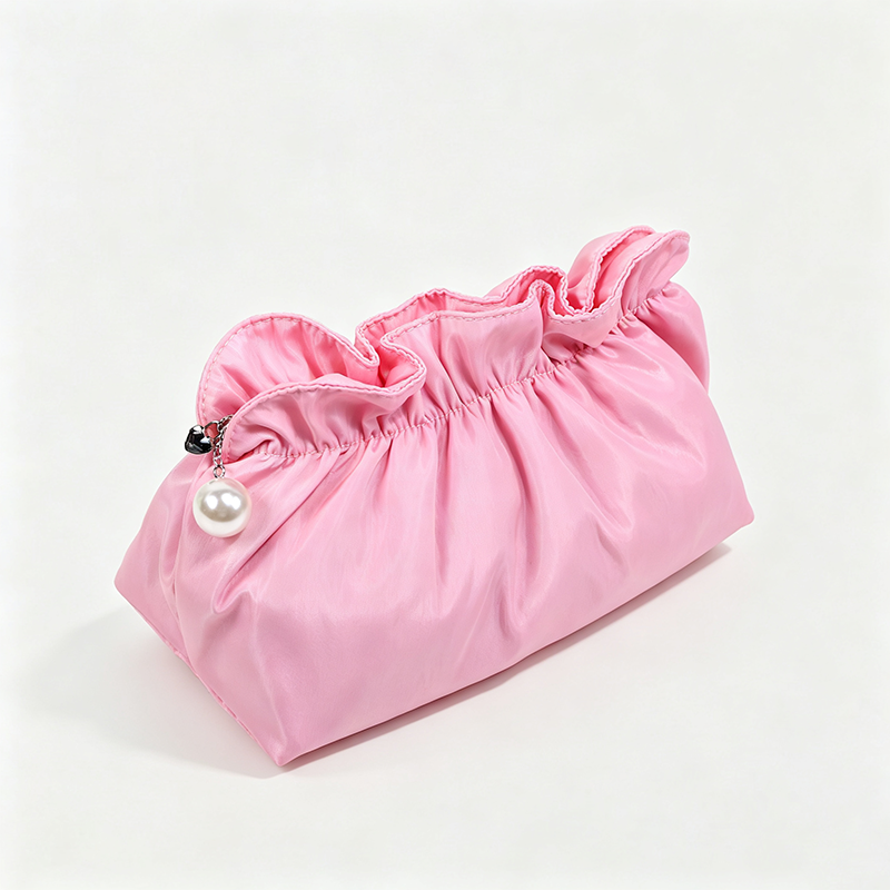 Satin Drawstring Cosmetic Pouch