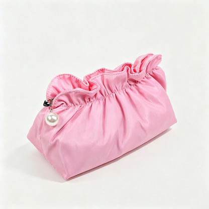 Satin Drawstring Cosmetic Pouch