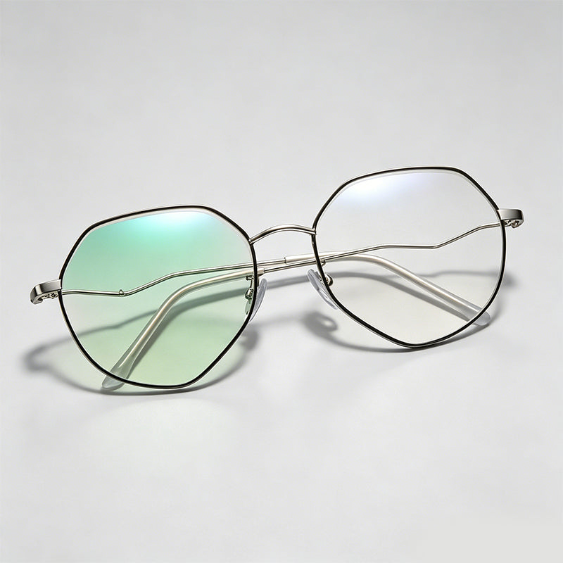 Star Pendant Irregular Polygon Anti-Blue Light Glasses