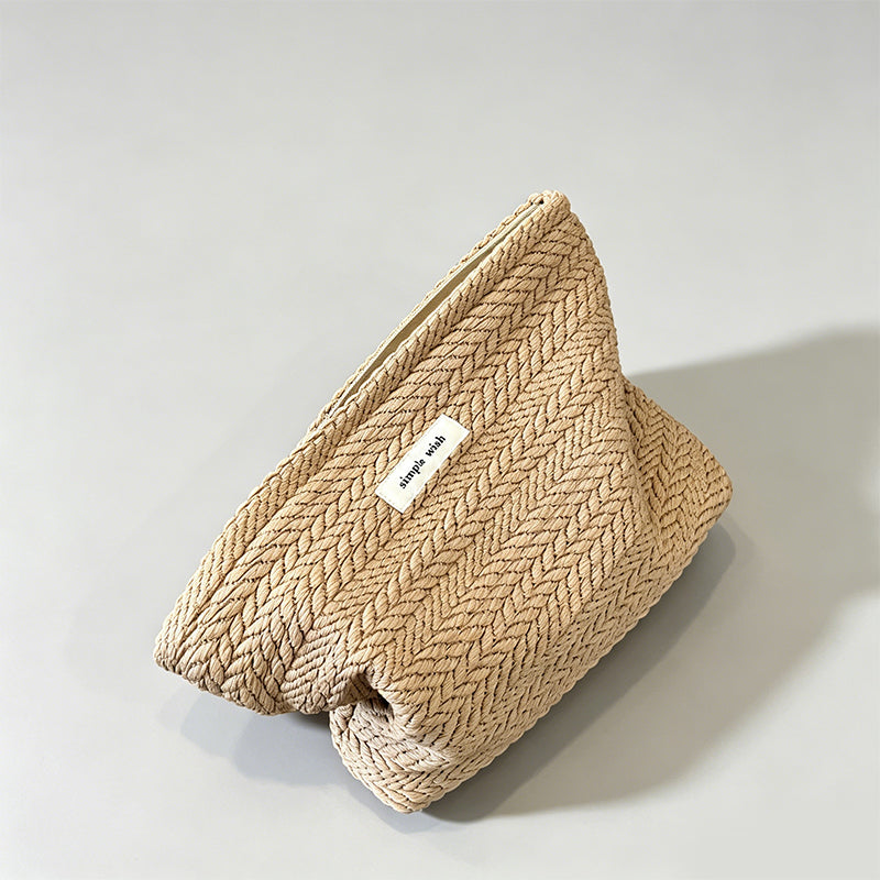 Stylish Canvas Geometric Ethnic Cosmetic Bag Pouch