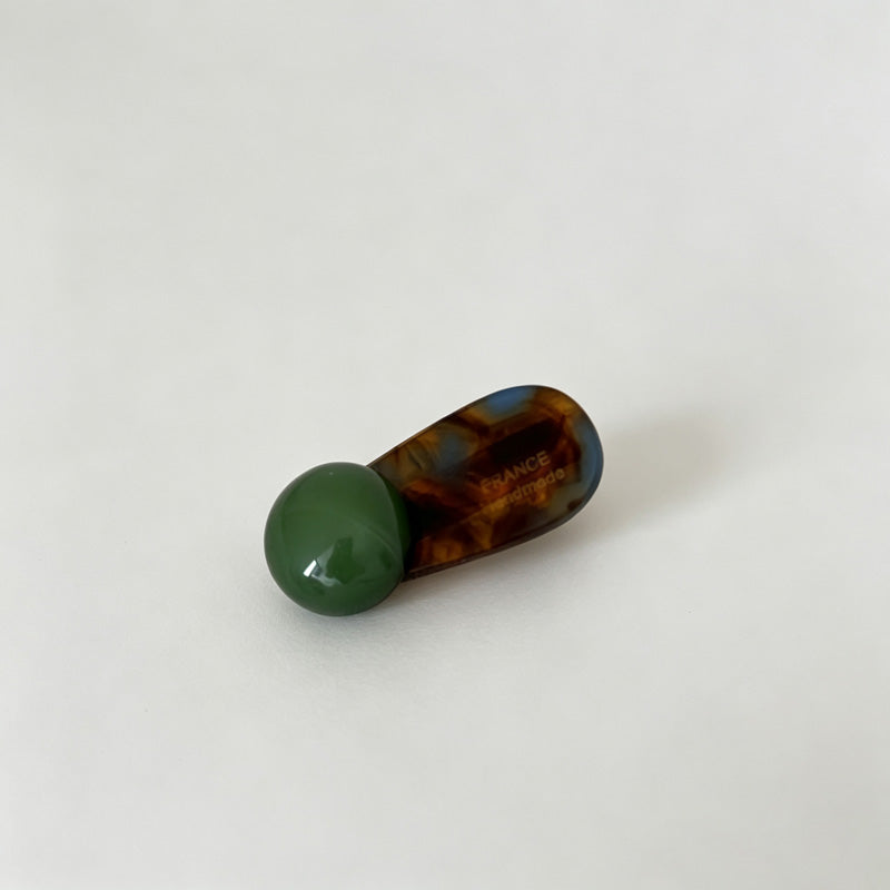 Round Bead Acetate Mini Hair Clip