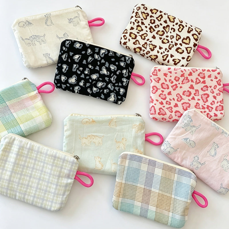 Printed Zipper Storage Pouch