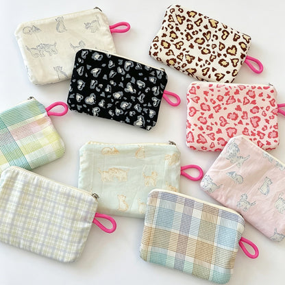 Printed Zipper Storage Pouch